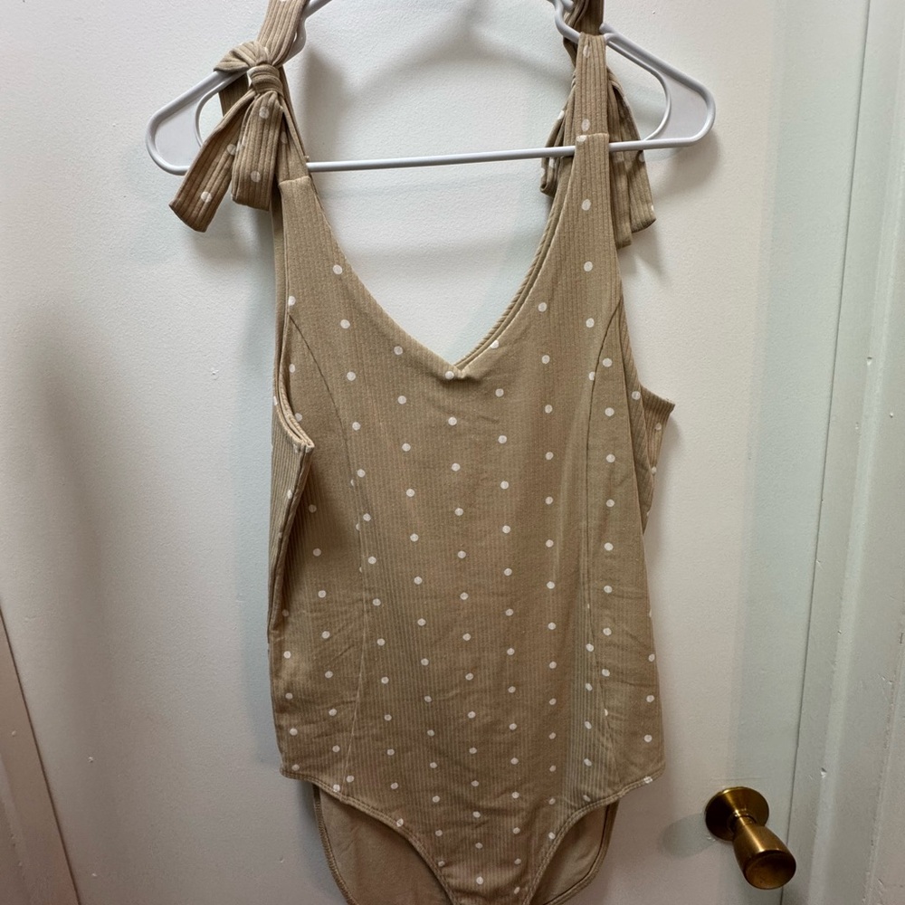Old Navy Tan V-Neck Bodysuit - Never worn!
